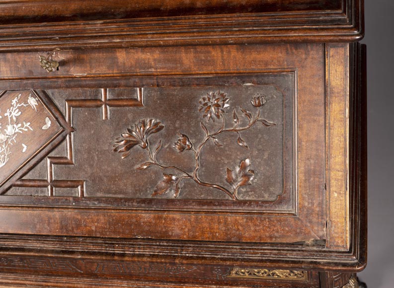 Gabriel VIARDOT (1830-1906) - A small Japanese style secretary Gabriel VIARDOT (1830-1906) - A small Japanese style secretary-9