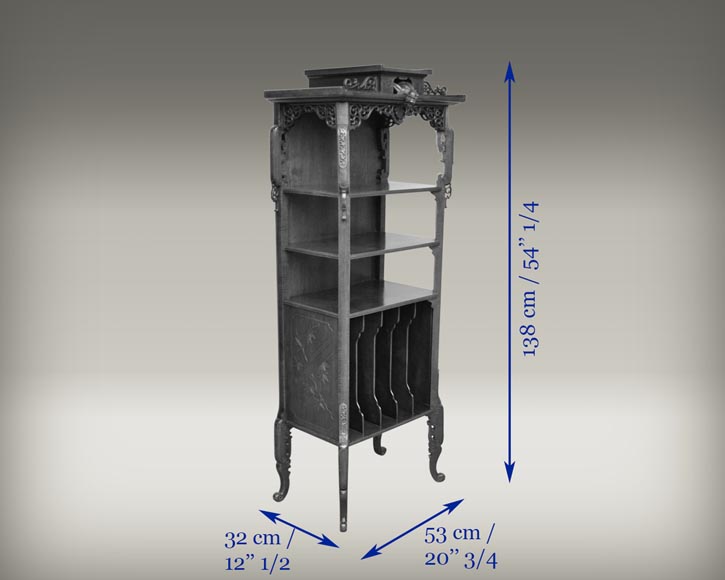 Gabriel VIARDOT (attributed to) - Japanese style cupboard with dragon Gabriel VIARDOT (attributed to) - Japanese style cupboard with dragon-8