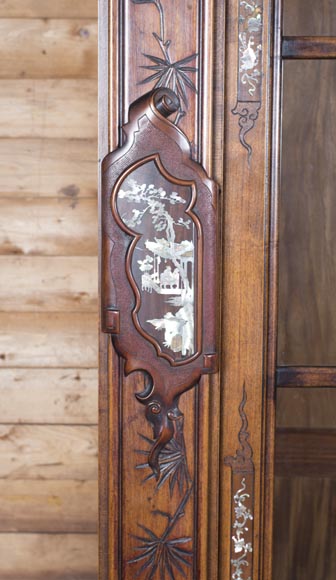 Important display cabinet with dragon and mother-of-pearl decoration Important display cabinet with dragon and mother-of-pearl decoration-5