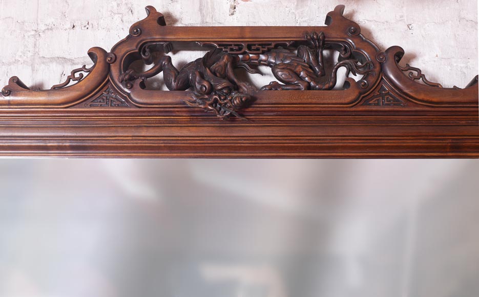 Washbasin cabinet and its mirror in the Far Eastern style Washbasin cabinet and its mirror in the Far Eastern style-1