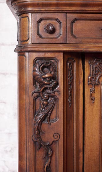 Washbasin cabinet and its mirror in the Far Eastern style Washbasin cabinet and its mirror in the Far Eastern style-8
