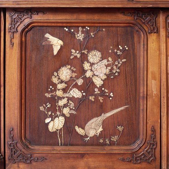 Washbasin cabinet and its mirror in the Far Eastern style Washbasin cabinet and its mirror in the Far Eastern style-9