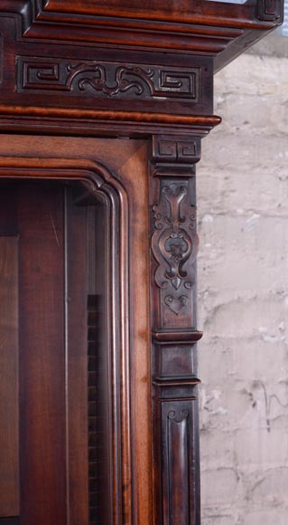 Small Japanese unit with a decor of vase with flowers and mother of pearl inlays Small Japanese unit with a decor of vase with flowers and mother of pearl inlays-6