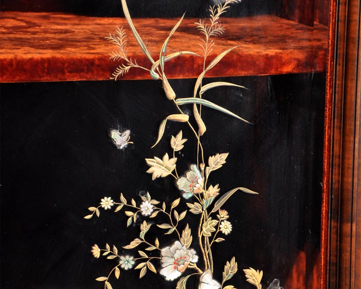 Japanese furniture with carved decoration and mother-of-pearl inlay Japanese furniture with carved decoration and mother-of-pearl inlay-3