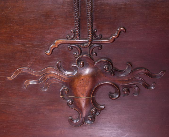 Maison des Bambous Alfred PERRET et Ernest VIBERT (attributed to) - Japanese style bed with dragon Maison des Bambous Alfred PERRET et Ernest VIBERT (attributed to) - Japanese style bed with dragon-6