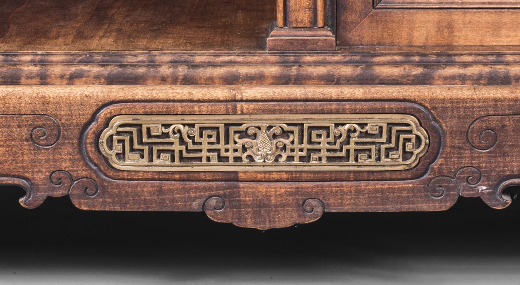 Gabriel VIARDOT (1830-1906) - Japanese style shelf unit with dragon and Foo dog Gabriel VIARDOT (1830-1906) - Japanese style shelf unit with dragon and Foo dog-5