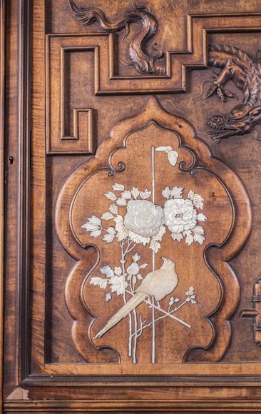 Gabriel VIARDOT (1830-1906) - Japanese style shelf unit with dragon and Foo dog Gabriel VIARDOT (1830-1906) - Japanese style shelf unit with dragon and Foo dog-6