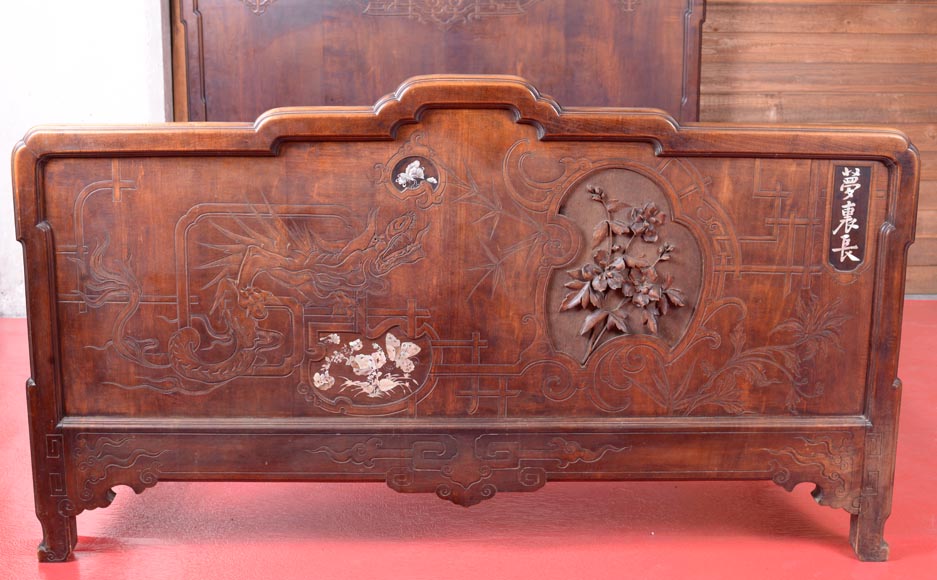 Very beautiful Japanese bedroom furniture in sycamore Very beautiful Japanese bedroom furniture in sycamore-29