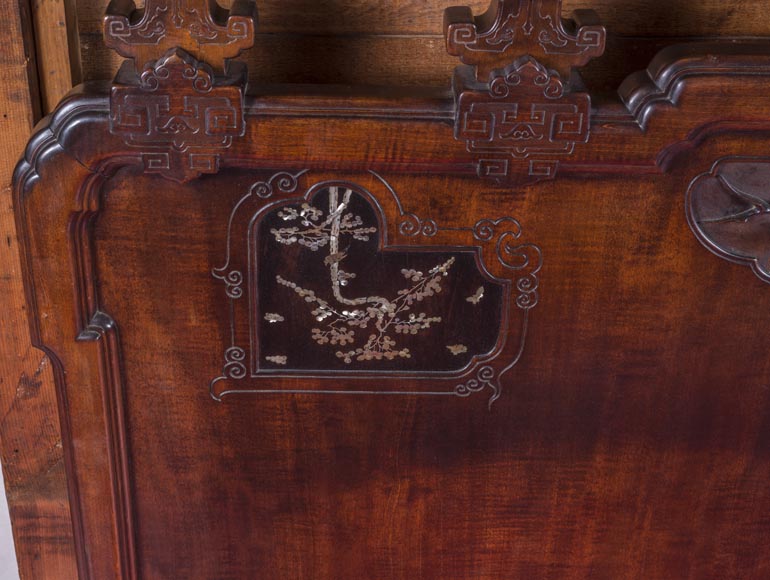Gabriel Viardot (attributed to) - Japanese style bed with mother-of-pearl marquetery Gabriel Viardot (attributed to) - Japanese style bed with mother-of-pearl marquetery-5