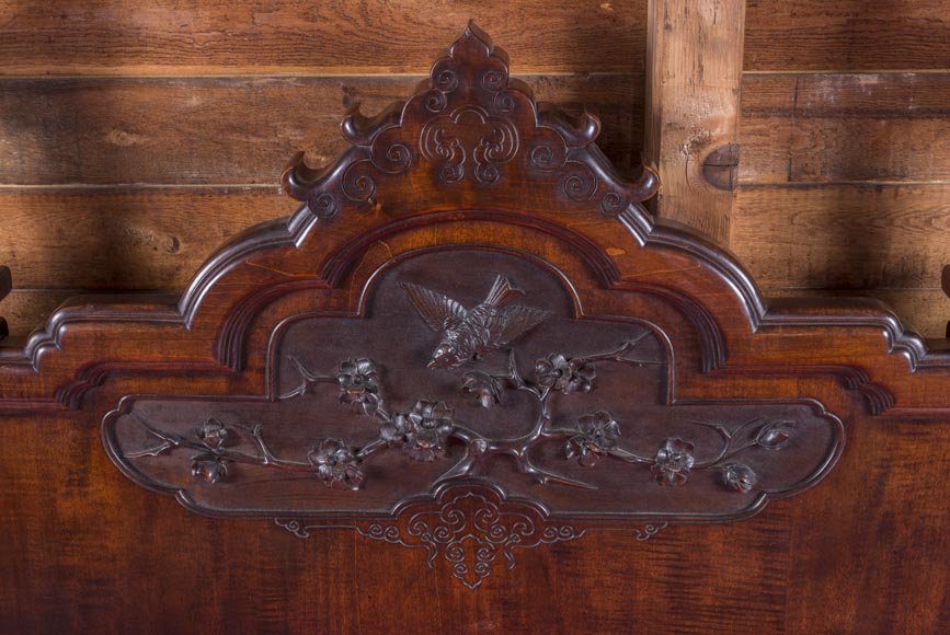 Gabriel Viardot (attributed to) - Japanese style bed with mother-of-pearl marquetery Gabriel Viardot (attributed to) - Japanese style bed with mother-of-pearl marquetery-6