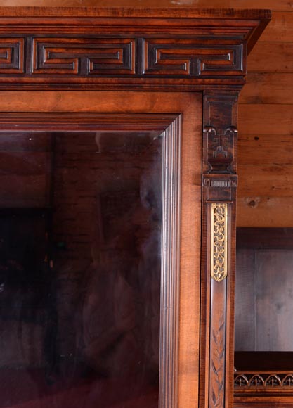 Gabriel VIARDOT (attributed to) - Asymmetrical cabinet with rich engraved and sculpted decoration of extreme oriental inspiration Gabriel VIARDOT (attributed to) - Asymmetrical cabinet with rich engraved and sculpted decoration of extreme oriental inspiration-5