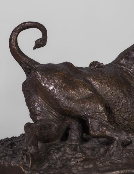 Christophe FRATIN (1801-1864), Taureau à la grenouille (A Bull With a Frog) Christophe FRATIN (1801-1864), Taureau à la grenouille (A Bull With a Frog)-3