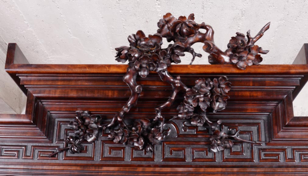 GABRIEL VIARDOT (attr. to) - Bedroom furniture composed of a wardrobe  and a bed in tinted sycamore GABRIEL VIARDOT (attr. to) - Bedroom furniture composed of a wardrobe  and a bed in tinted sycamore-14