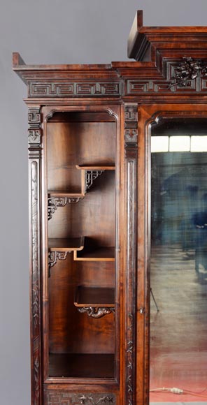 GABRIEL VIARDOT (attr. to) - Bedroom furniture composed of a wardrobe  and a bed in tinted sycamore GABRIEL VIARDOT (attr. to) - Bedroom furniture composed of a wardrobe  and a bed in tinted sycamore-15