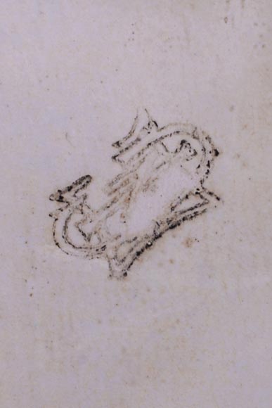 Japanese style cachepot in glazed earthenware with medallion decoration  of animated life scenes Japanese style cachepot in glazed earthenware with medallion decoration  of animated life scenes-3