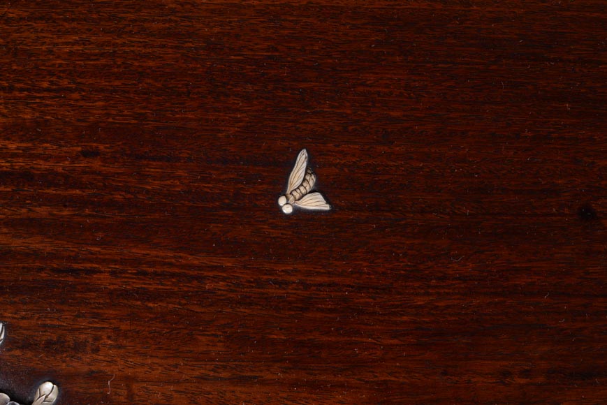 Gabriel Viardot (attributed to), Japanese table with bones birds marquetery, circa 1870-1880 Gabriel Viardot (attributed to), Japanese table with bones birds marquetery, circa 1870-1880-13