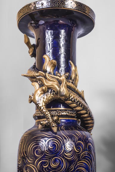 Japanese style clock set with Fô dog Japanese style clock set with Fô dog-9