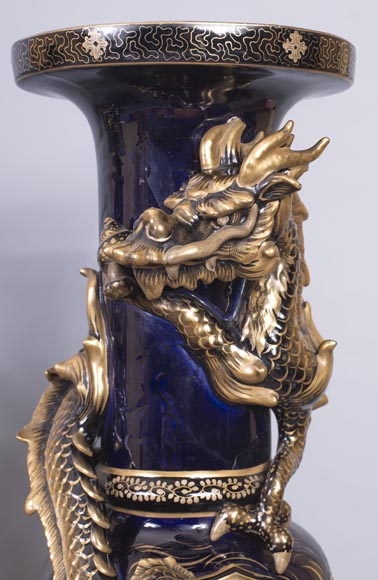 Japanese style clock set with Fô dog Japanese style clock set with Fô dog-11