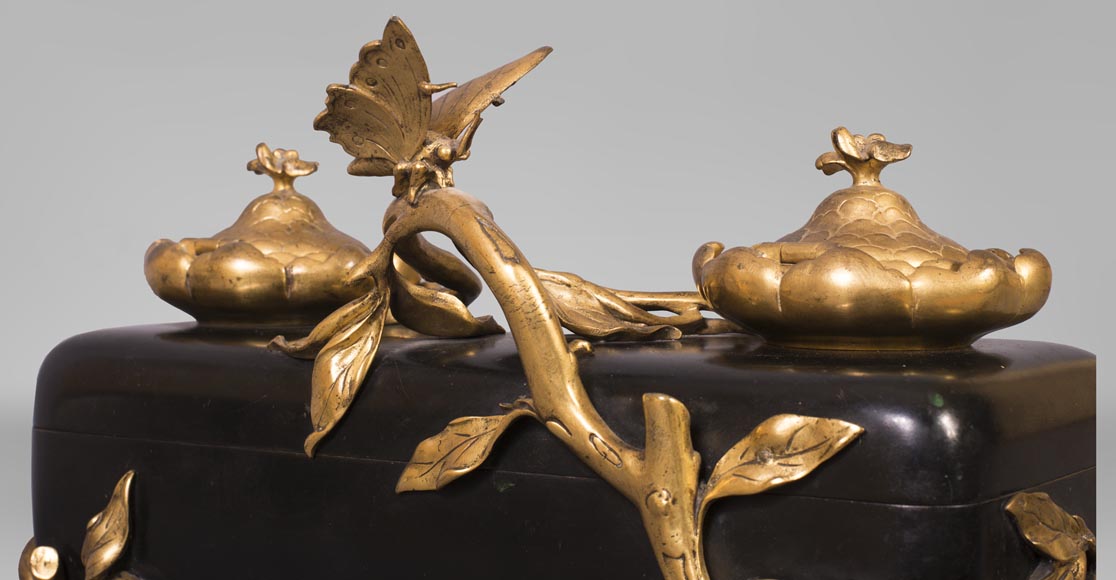 Frédéric-Eugène PIAT (1827-1903) (attributed to) - Inkwell with butterfly Frédéric-Eugène PIAT (1827-1903) (attributed to) - Inkwell with butterfly-3