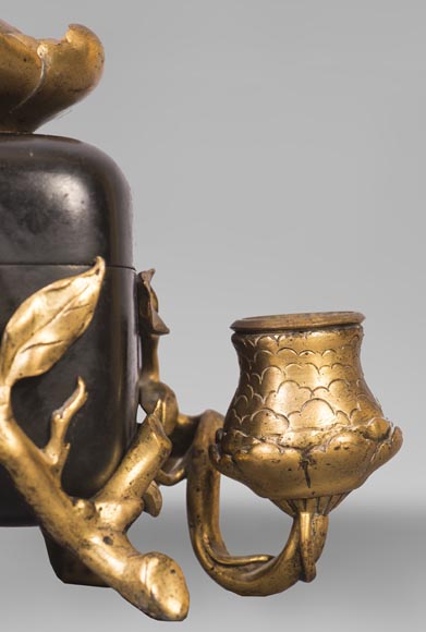 Frédéric-Eugène PIAT (1827-1903) (attributed to) - Inkwell with butterfly Frédéric-Eugène PIAT (1827-1903) (attributed to) - Inkwell with butterfly-8