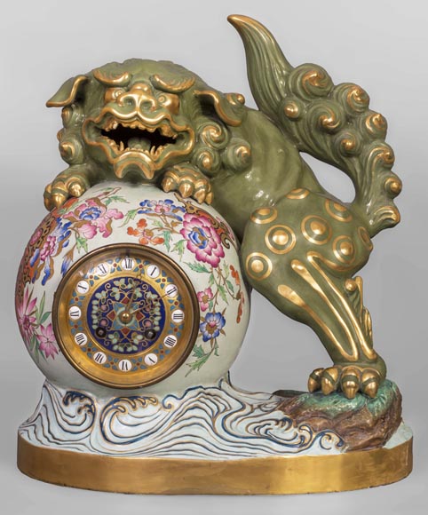 Japanese style pendulum with Fô dog Japanese style pendulum with Fô dog-0