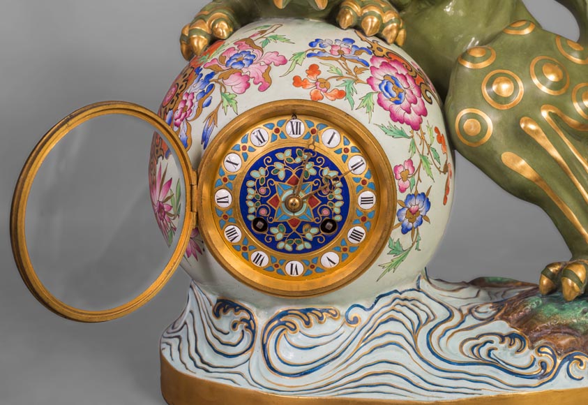 Japanese style pendulum with Fô dog Japanese style pendulum with Fô dog-7