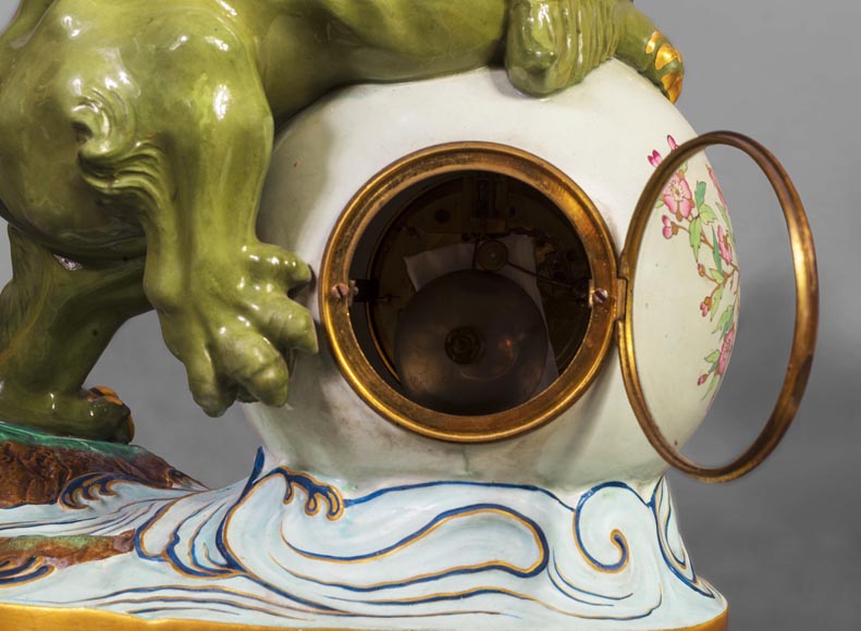 Japanese style pendulum with Fô dog Japanese style pendulum with Fô dog-8