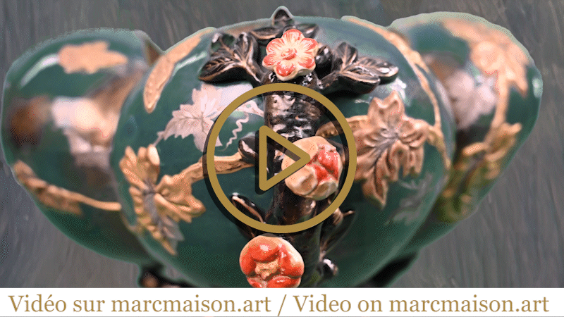 Nature made vase, (Attributed to) Émile GALLÉ for the Lunéville factory Nature made vase, (Attributed to) Émile GALLÉ for the Lunéville factory-0