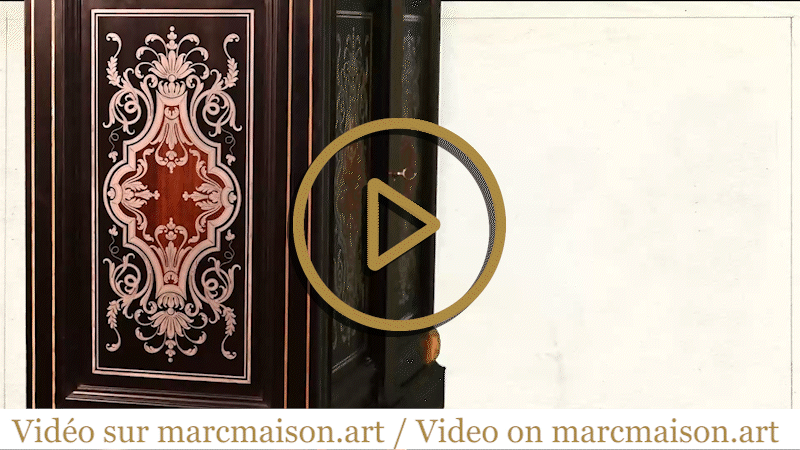 L'ESCALIER DE CRISTAL - Display cabinet in metal marquetry and bronze ornaments L'ESCALIER DE CRISTAL - Display cabinet in metal marquetry and bronze ornaments-0