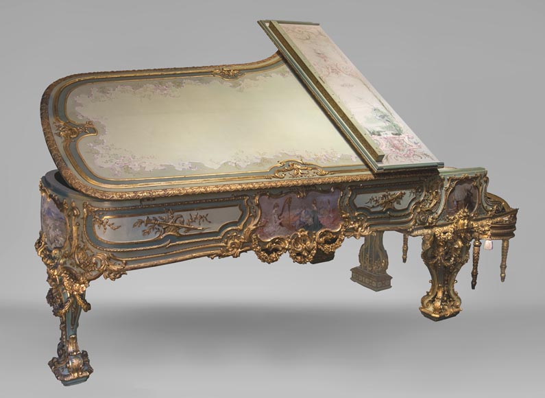 Steinway & Sons – Th. Kammerer (Cuel & cie), A Concert Grand Piano (unique piece) which belonged to Cornelius Vanderbilt II Steinway & Sons – Th. Kammerer (Cuel & cie), A Concert Grand Piano (unique piece) which belonged to Cornelius Vanderbilt II-2