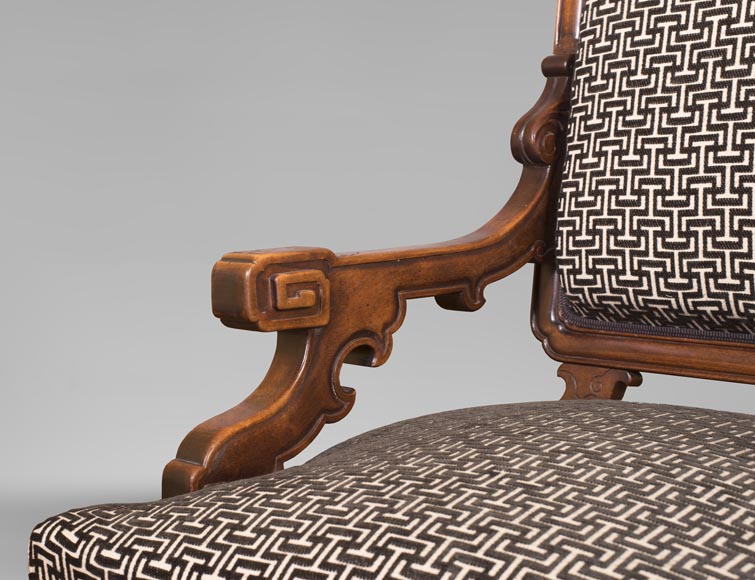 Gabriel VIARDOT (attributed to) - Set of two dragon chairs Gabriel VIARDOT (attributed to) - Set of two dragon chairs-4