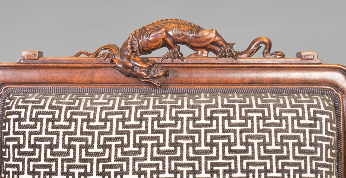 Gabriel VIARDOT (attributed to) - Set of two dragon chairs Gabriel VIARDOT (attributed to) - Set of two dragon chairs-5