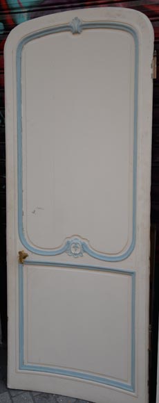 Element of a Louis XV style paneled room white and pale blue Element of a Louis XV style paneled room white and pale blue-9