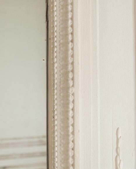 Large antique Louis XVI style overmantel with basket of flowers Large antique Louis XVI style overmantel with basket of flowers-1