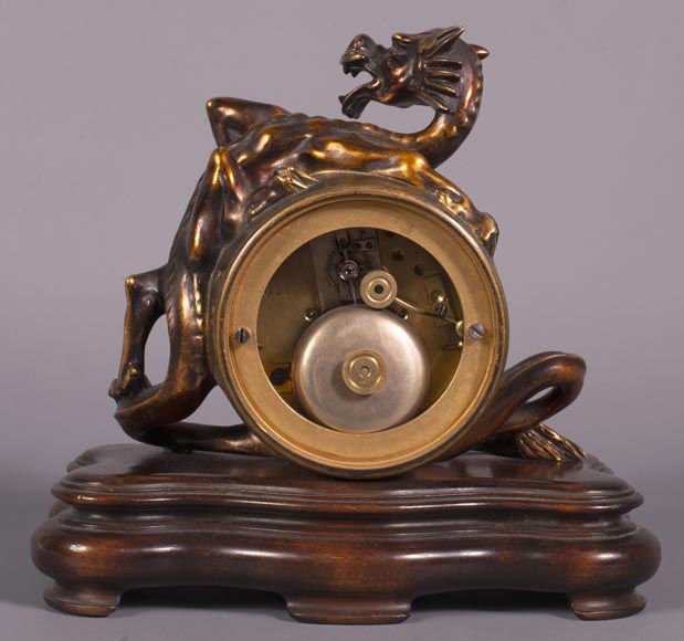 Japanese bronze dragon clock Japanese bronze dragon clock-6