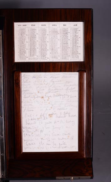 Maison SORMANI, Luxurious writing set in mahogany, ebony and ivory marquetry Maison SORMANI, Luxurious writing set in mahogany, ebony and ivory marquetry-10