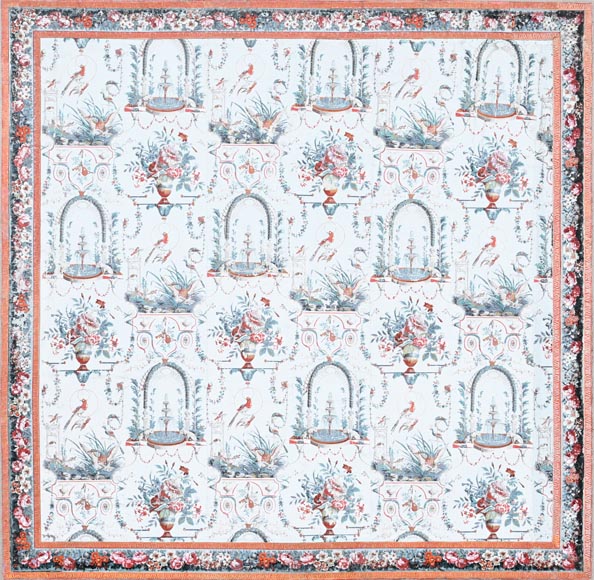 A beautiful set of polychrome wallpaper from a room A beautiful set of polychrome wallpaper from a room-2