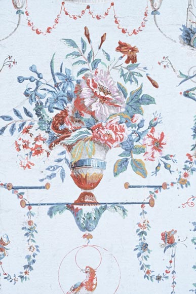A beautiful set of polychrome wallpaper from a room A beautiful set of polychrome wallpaper from a room-7