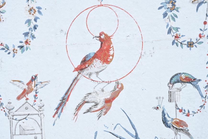 A beautiful set of polychrome wallpaper from a room A beautiful set of polychrome wallpaper from a room-8