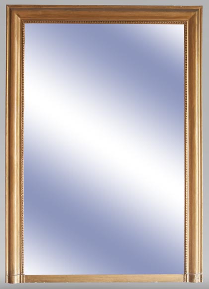 An antique Louis XVI style overmantel with pearls An antique Louis XVI style overmantel with pearls-0