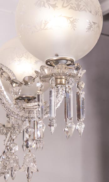 BACCARAT Crystal - Chandelier with six lights BACCARAT Crystal - Chandelier with six lights-4