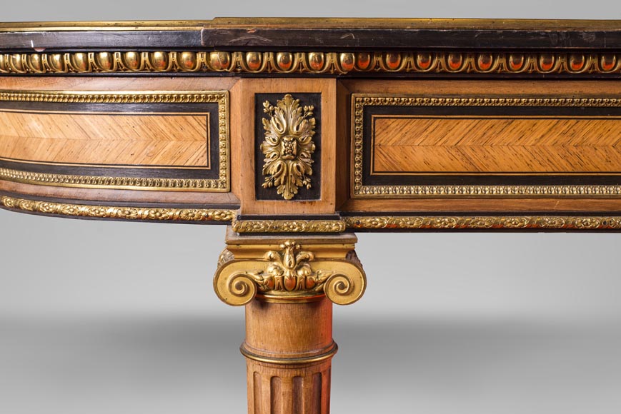 Henri-Auguste FOURDINOIS (1830-1907) - Louis XVI style Bureau plat Henri-Auguste FOURDINOIS (1830-1907) - Louis XVI style Bureau plat-2