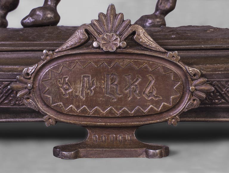 Clock with a egyptian meharist on his mount, late 19th century Clock with a egyptian meharist on his mount, late 19th century-7