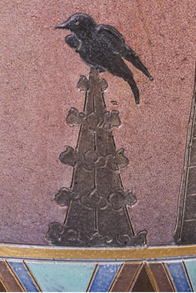 SARREGUEMINES MANUFACTURE - Sandstone vase SARREGUEMINES MANUFACTURE - Sandstone vase