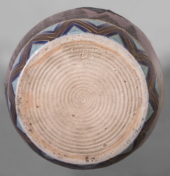 SARREGUEMINES MANUFACTURE - Sandstone vase SARREGUEMINES MANUFACTURE - Sandstone vase