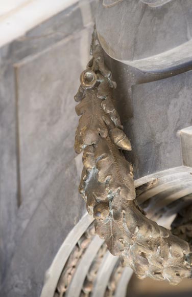 Napoleon III console in statuary and Turquin Blue marbles with bronze decorations Napoleon III console in statuary and Turquin Blue marbles with bronze decorations-8