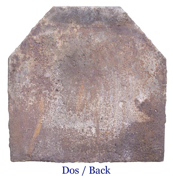 18th century fireback with French arms and lions 18th century fireback with French arms and lions-7