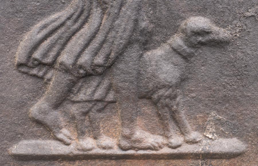 Modern fireback with Diana the Huntress Modern fireback with Diana the Huntress-3