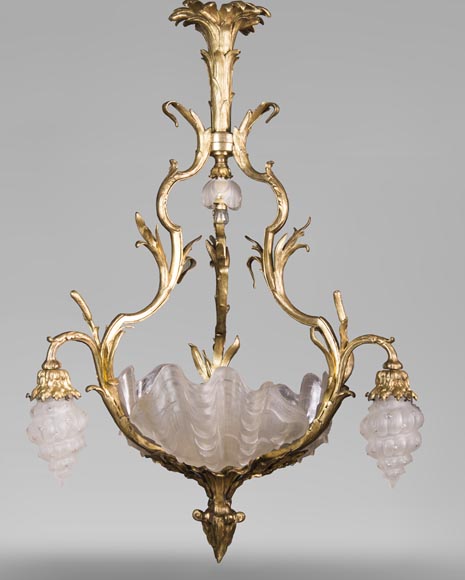 Antique chandelier in the Regency style with shells Antique chandelier in the Regency style with shells-0