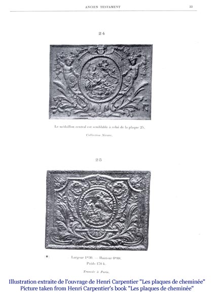 An antique fireback representing the Sacrifice of Isaac An antique fireback representing the Sacrifice of Isaac-6